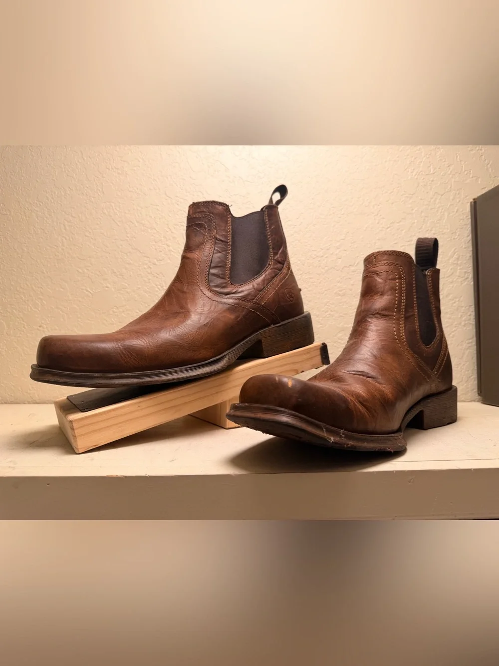 Ariat Brown Leather Chukka Boots for Men